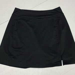 Lady Hagan Sz Small Black Athletic Tennis Golf Mini Skort Small Slit Pockets